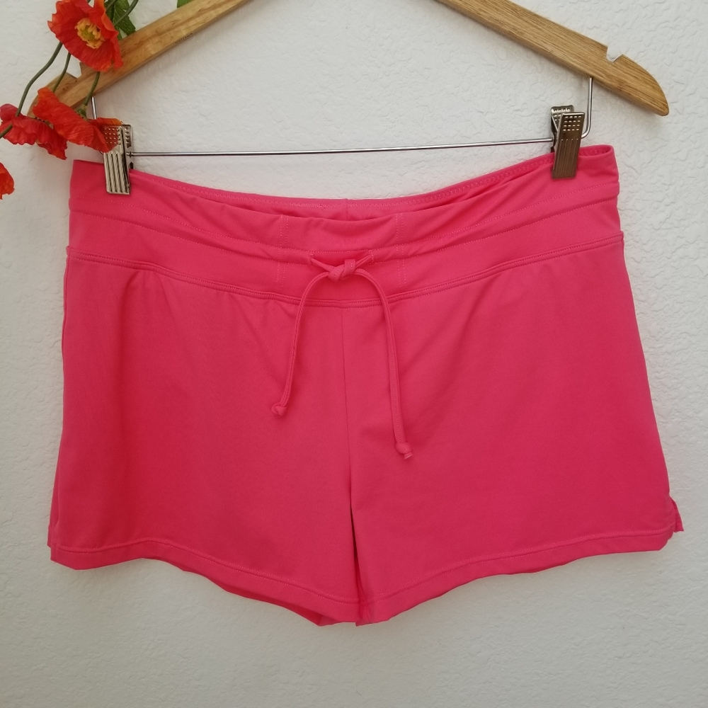 Athleta Swim Pink Fiji Oceanside Board Shorts Med